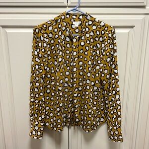 J Crew animal print shirt NWT medium